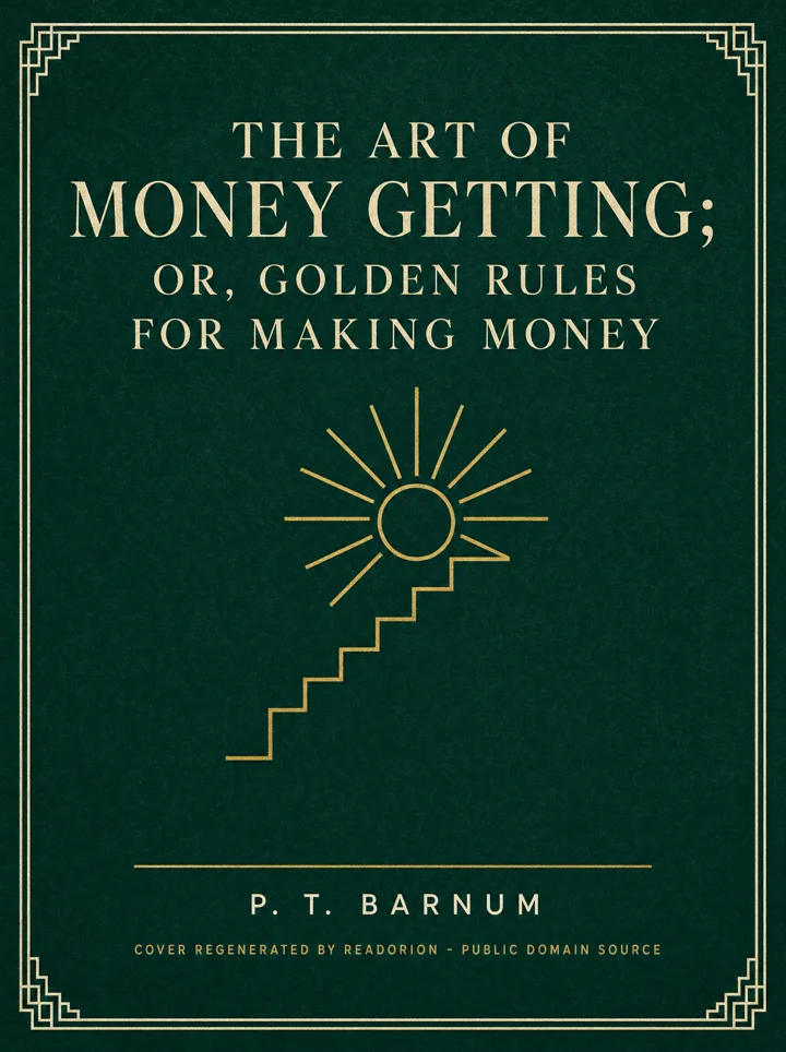 The Art of Money Getting; or, Golden Rules for Making Money book cover by P. T. Barnum