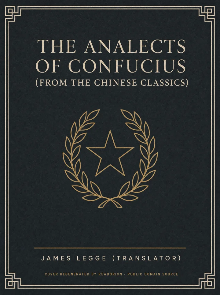 The Analects of Confucius (from the Chinese Classics) book cover by James Legge (Translator)