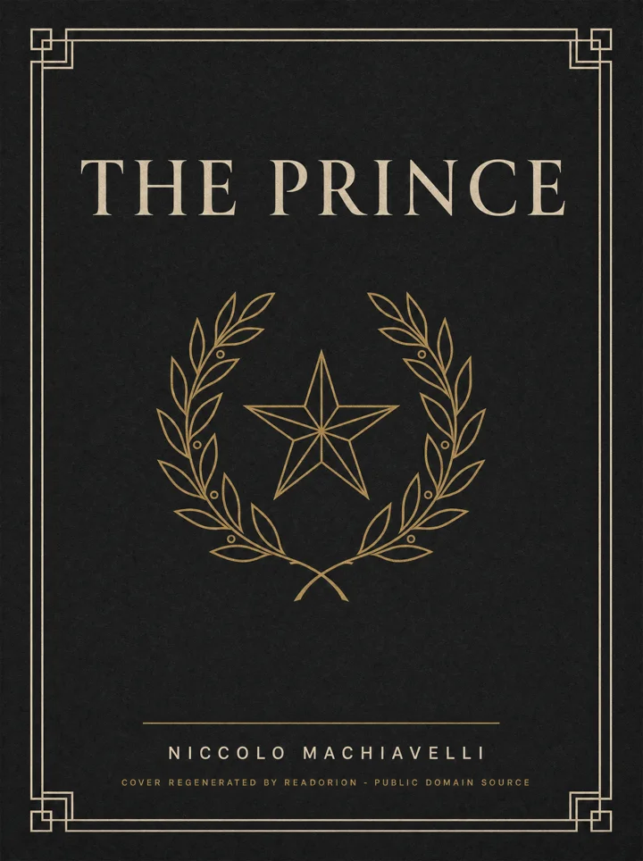 The Prince book cover by Niccolo Machiavelli