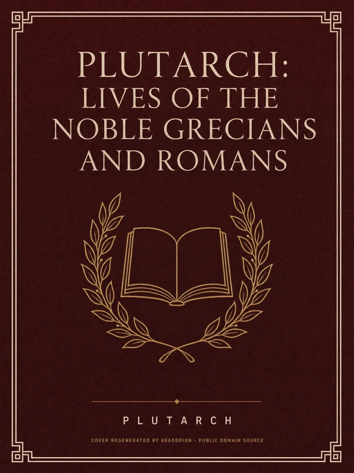 Plutarch: Lives of the Noble Grecians and Romans book cover by Plutarch