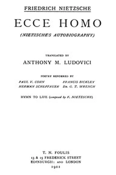 Ecce Homo: Complete Works, Volume Seventeen book cover by Nietzsche, Friedrich Wilhelm
