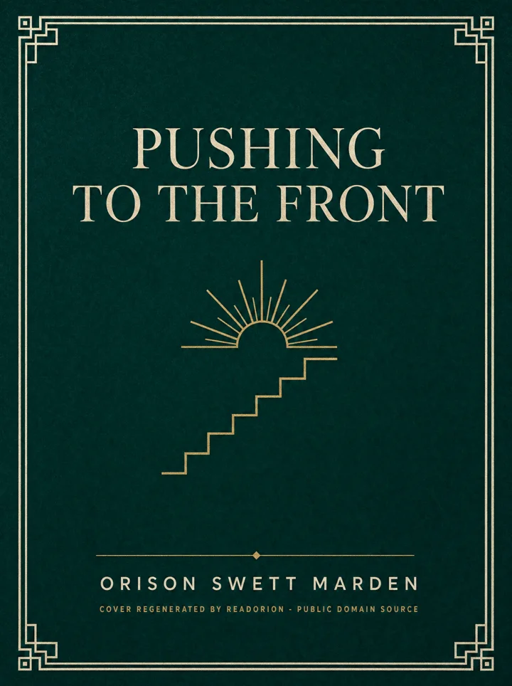 Pushing to the Front book cover by Orison Swett Marden
