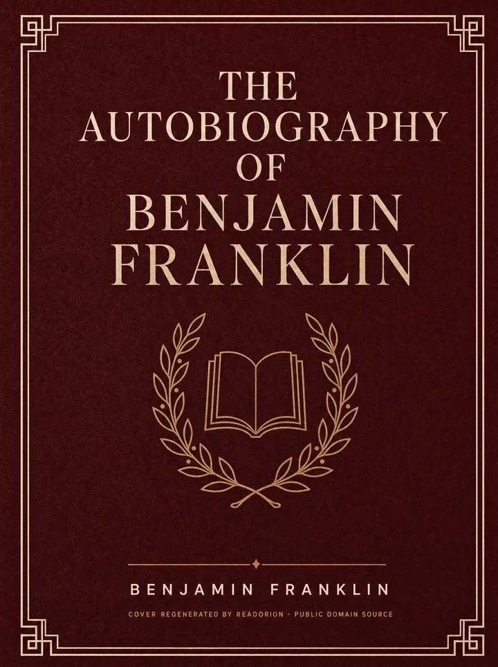 The Autobiography of Benjamin Franklin book cover by Benjamin Franklin